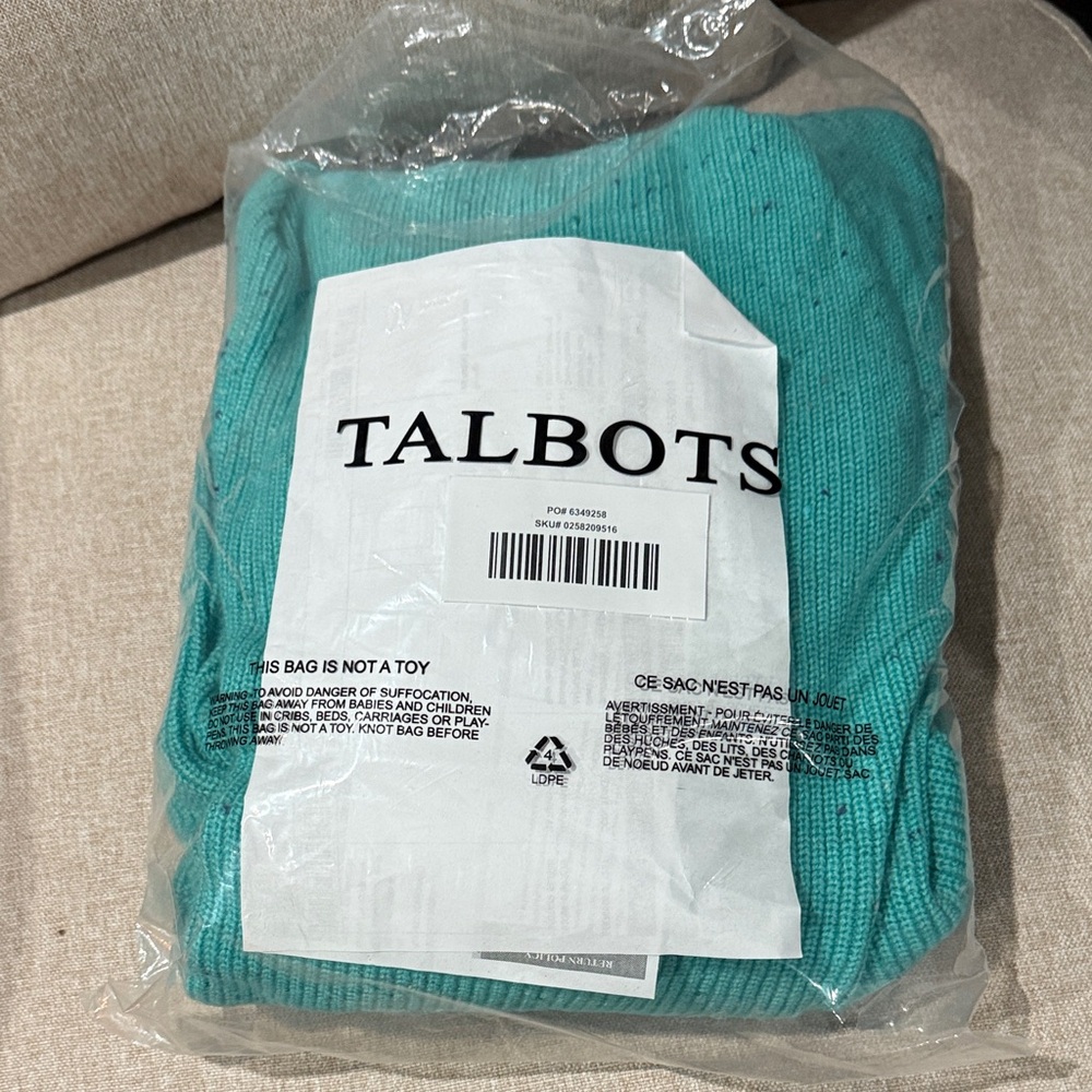 Talbots Aqua Knit Sweater